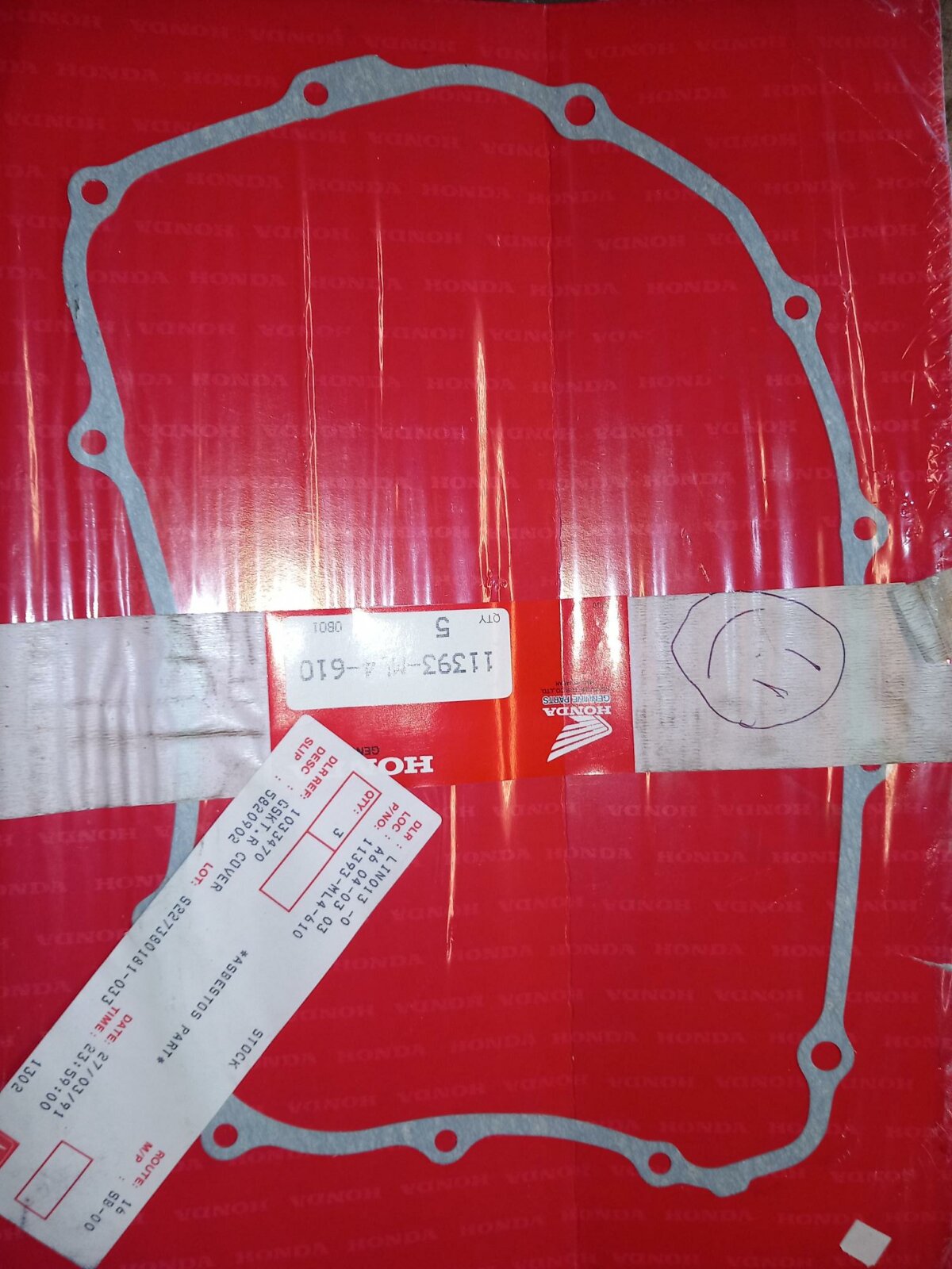 Honda Right Crankcase Cover Gasket - Image 1