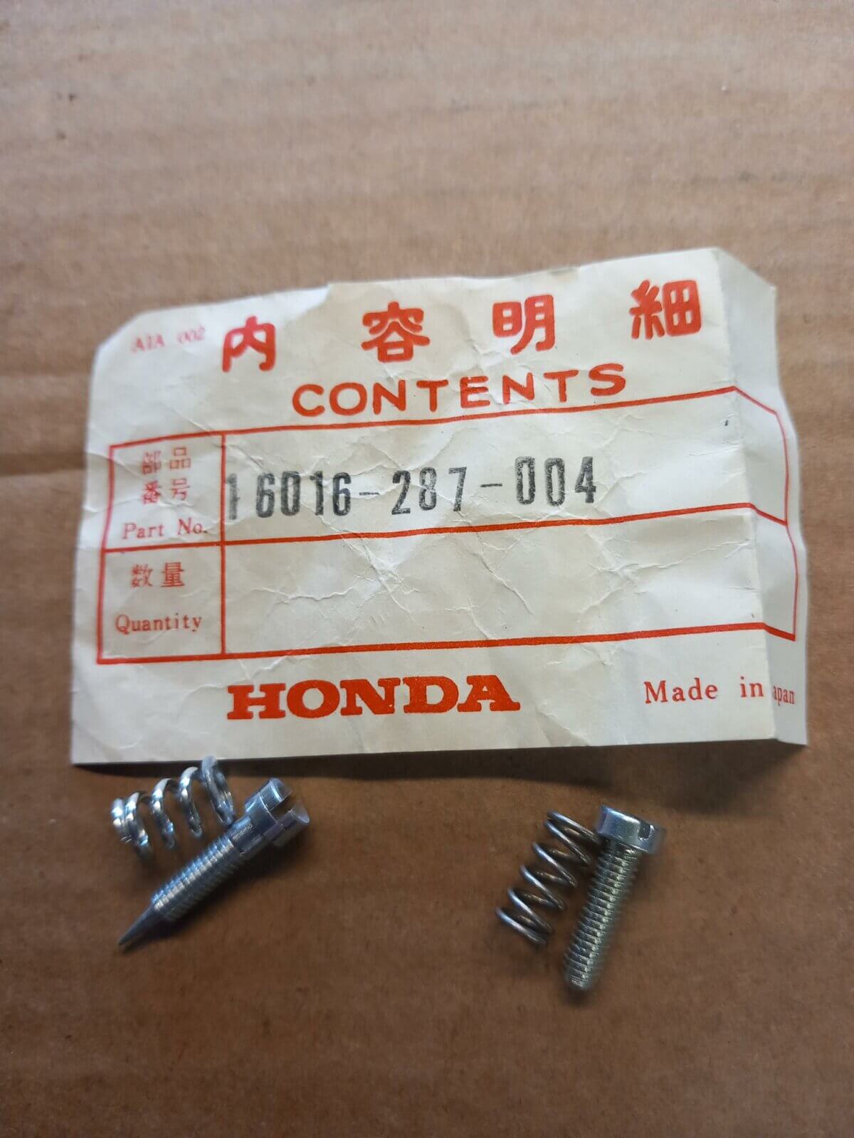 Honda Carb Screw Set A - Image 1
