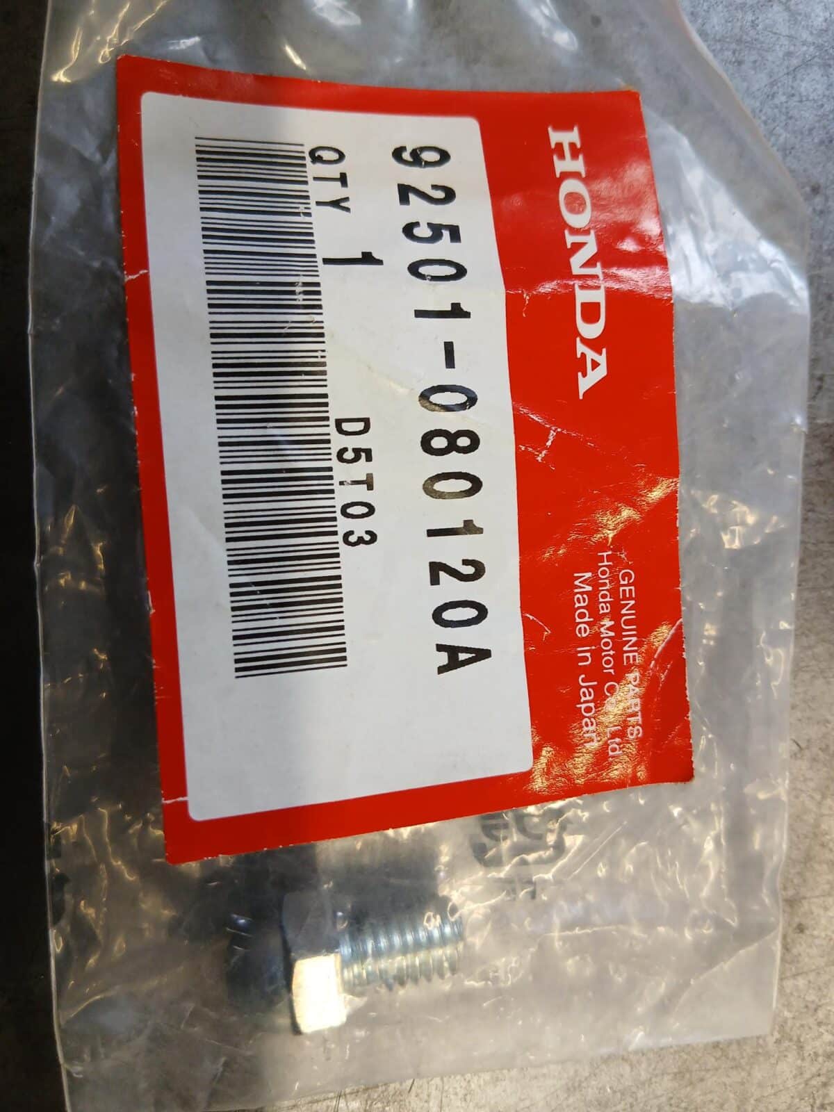 Honda Special Bolt - Image 1