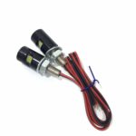 Moto Number Plate LED Light Bolts Pair