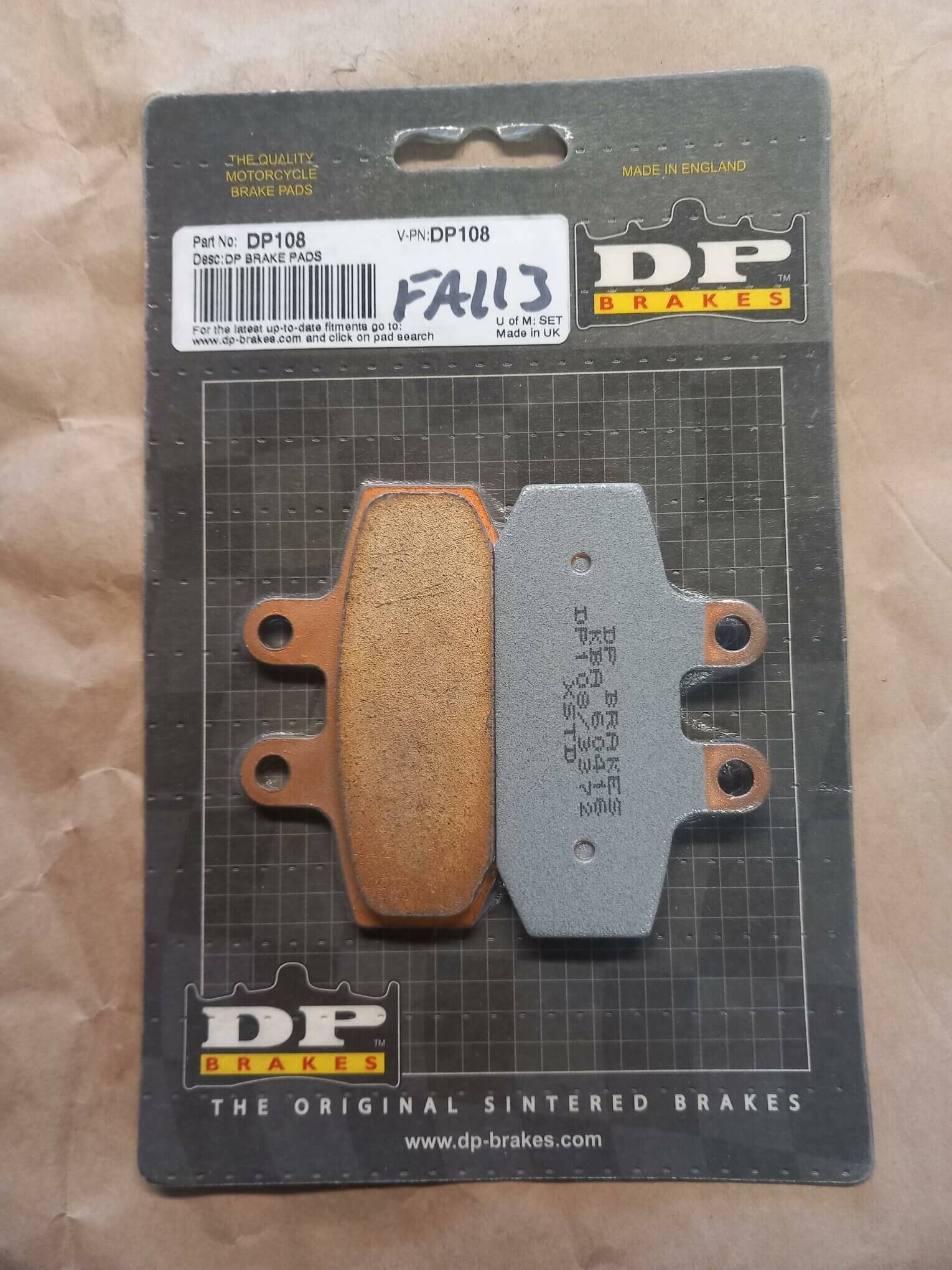 fa256 DP Brakes Brake Pad - Image 1
