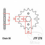 Front sprocket JTF278-17