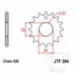JTF394.15 front sprocket - Image 2