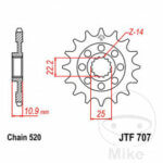 JTF707.15 front sprocket - Image 4