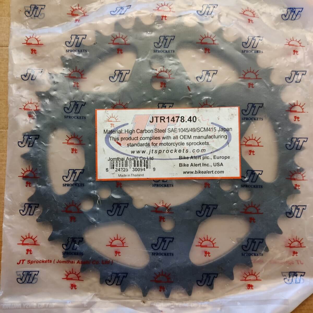 JT Final drive sprocket - 40T - Image 1