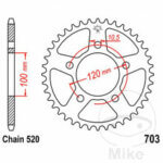 Rear sprocket JTR703.40 - Image 2